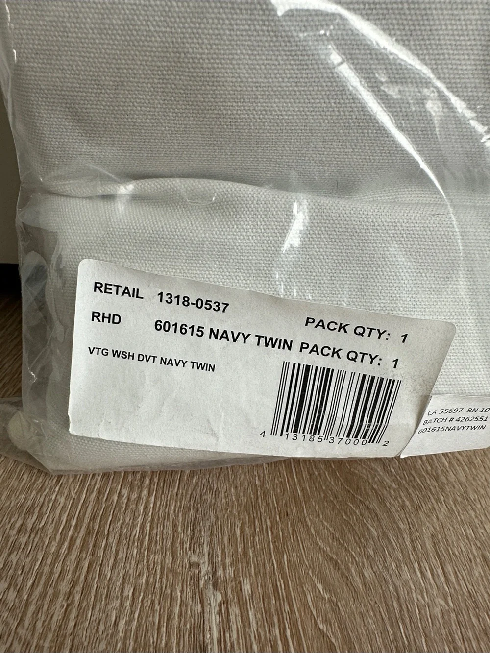 RH Baby & Child RH Teen Vintage Washed Navy Twin Duvet Cover NIP